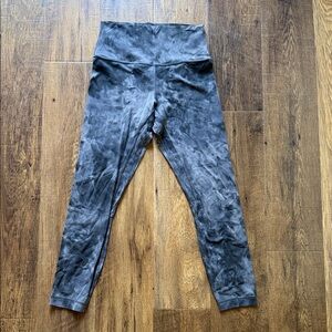 lululemon athletica Kids Gray Tie-Dye High-Rise Leggings